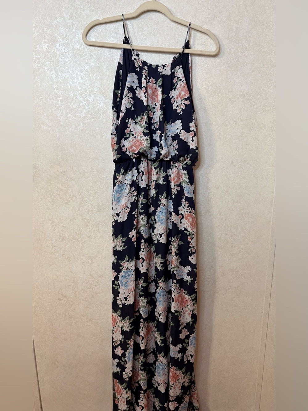 Floral Navy Maxi Dress